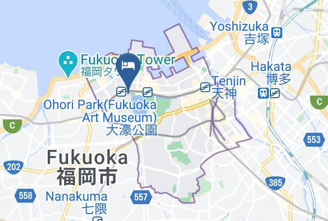 Fukuoka City Chuo Ward - Iwai Hotel Maps
