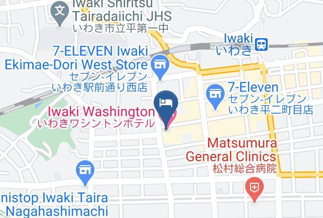 Iwaki City - Iwaki Washington Hotel Chinzanso Maps