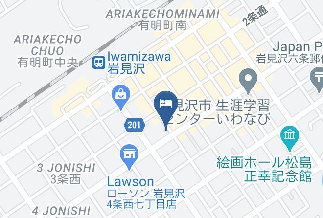Iwamizawa City - Iwamizawahoteru 4 Jo Maps