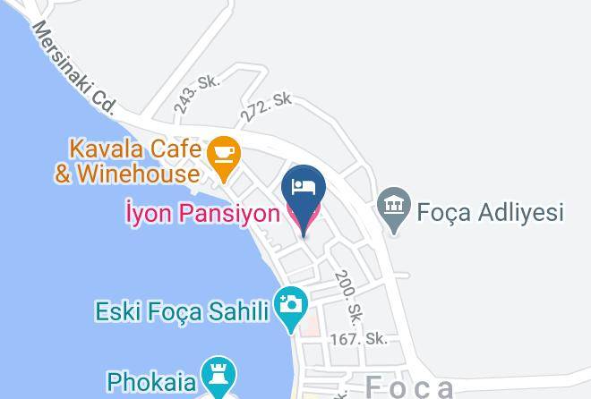Foca - Iyon Pansiyon Maps