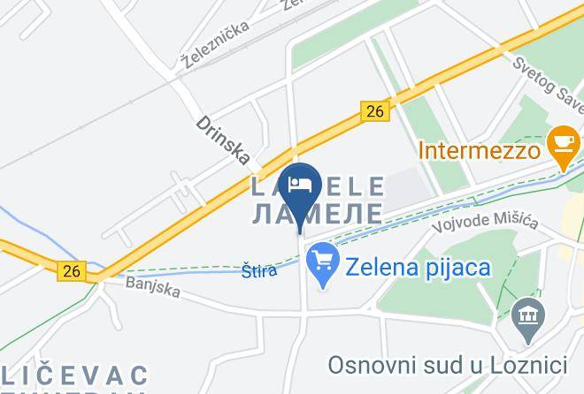 Macvanski - Izdavanje Soba Loznica Maps