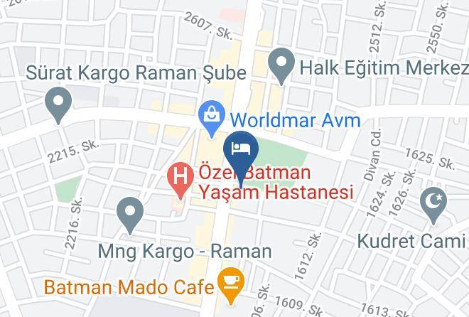 Batman Bahcelievler - Hotel Izgi Turhan Maps