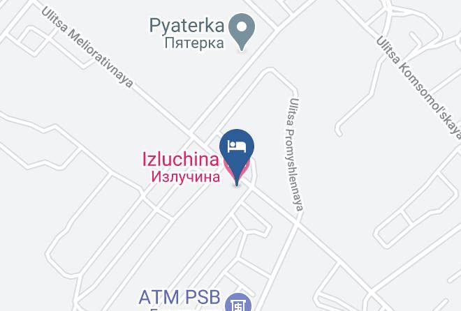 Svetloyarsky District - Izluchina Hotel Maps