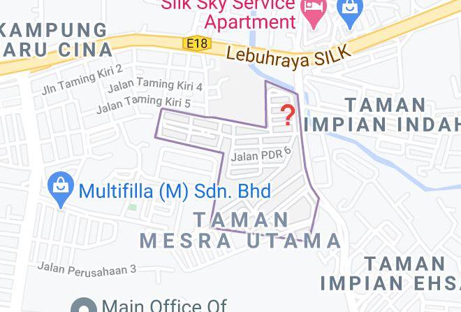 Hulu Langat - Izumi Hotel Balakong 1 Maps