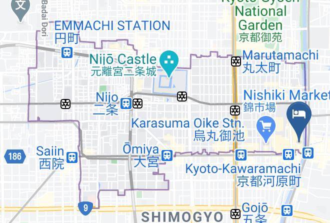 Kyoto City Nakagyo Ward - Izutsu Hotel Bettei Maps