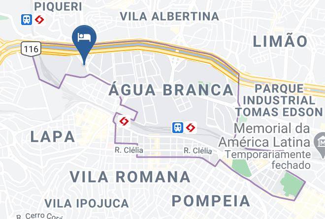 Sao Paulo Lapa - Izzi Motel Maps