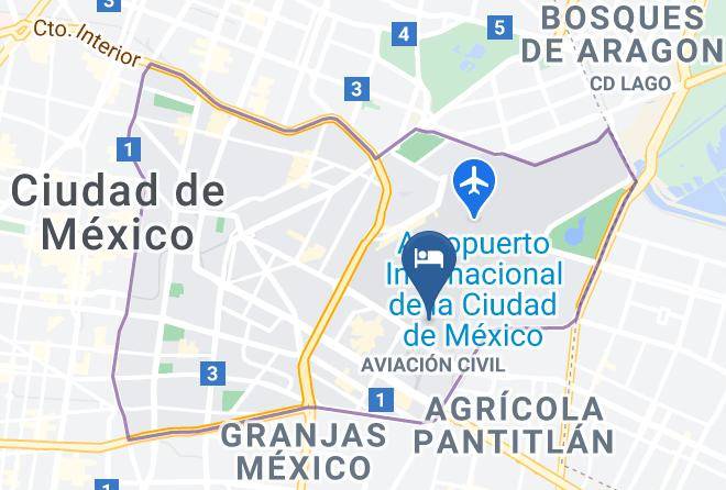 Venustiano Carranza - Izzzleep Aeropuerto Terminal 2 Maps