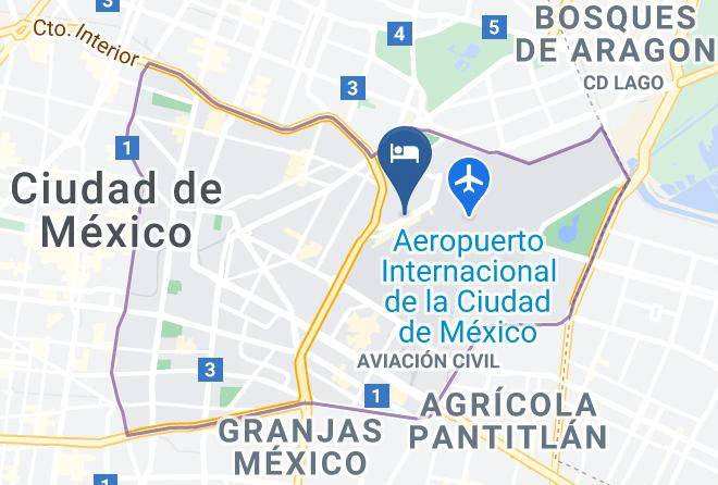 Venustiano Carranza - IzZzleep Hotel Aeropuerto Terminal 1 Maps