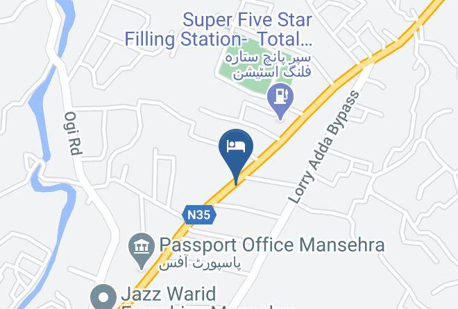 Peshawar - Jaba Towers Hotel Mansehra Maps