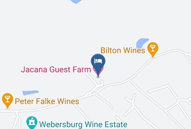 Jacana Guest Farm Map - Western Cape - Cape Winelands