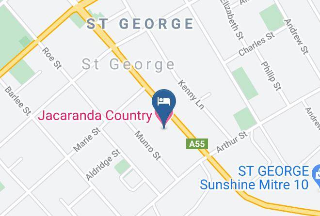 Balonne - Jacaranda Country Motel Maps