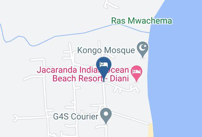 Kwale - Jacaranda Indian Ocean Beach Resort Maps