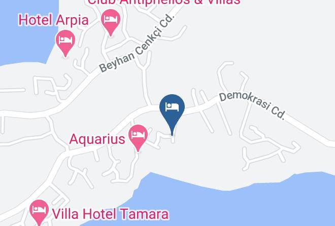 Kas - Jackey Boque Hotel Maps