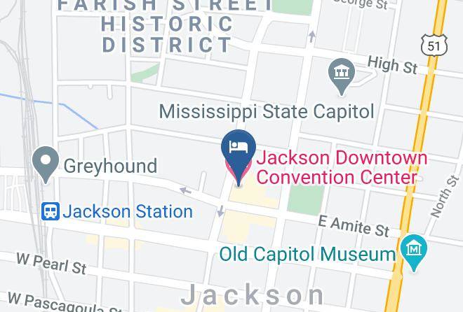 Hinds - Jackson Downtown Convention Center Hotel Maps