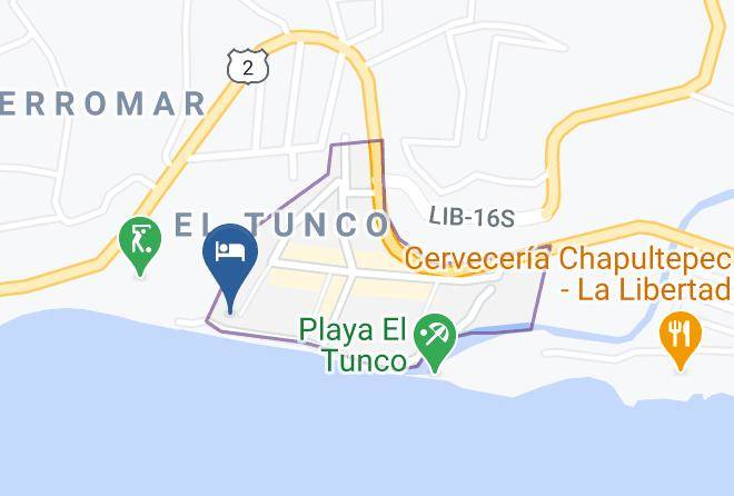 Tamanique - Jade Hotel Maps