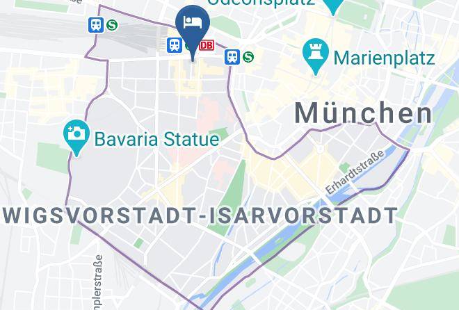 Jaegers Munchen Hotel Map