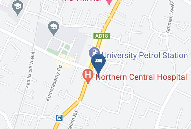 Jaffna - Jaffna Bright Hotel Maps
