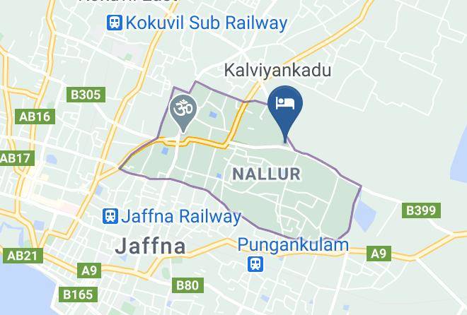 Jaffna - Jaffna Rest Way Maps