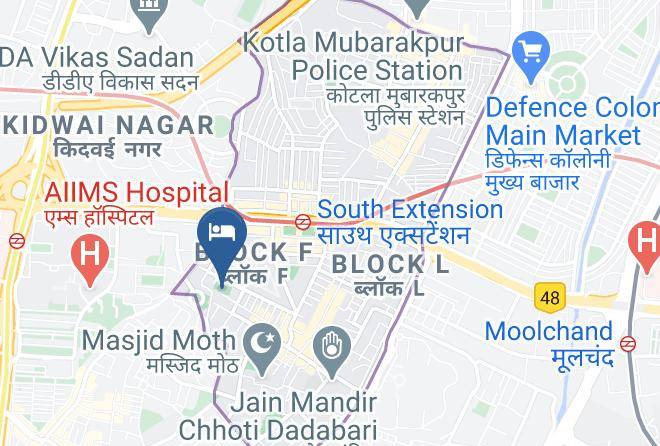 New Delhi - Jagannath B&b Hotel Maps