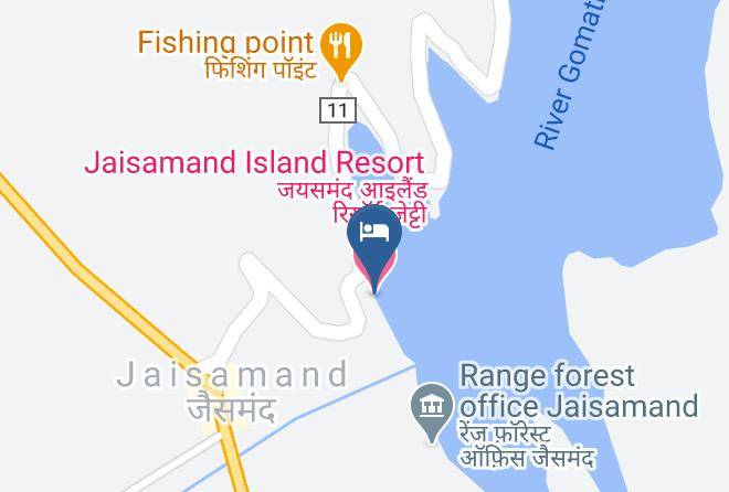 Sarada - Jaisamand Island Resort Maps