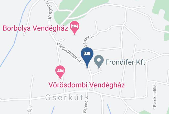 Cserkut - Jakab Hegy Vendeghaz Maps