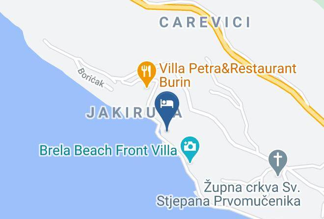 Donja Brela - Jakirusa 3 Accommodation Maps