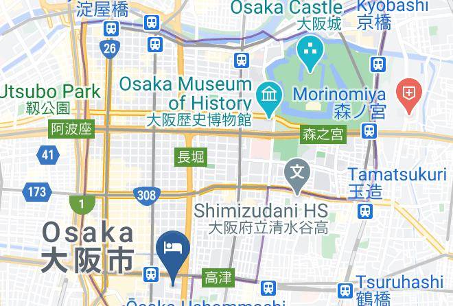 Osaka City Chuo Ward - Jakotel Namba Maps