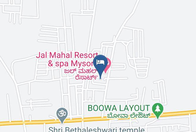 Mysore - Jal Mahal Resort Maps