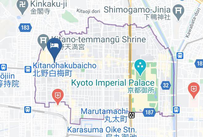 Kyoto City Kamigyo Ward - Jam Jar Lounge & Inn Maps