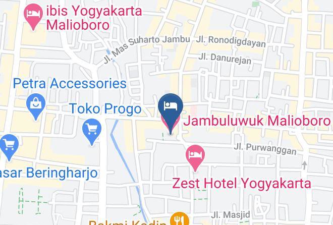 Kota Yogyakarta - Jambuluwuk Malioboro Hotel Maps