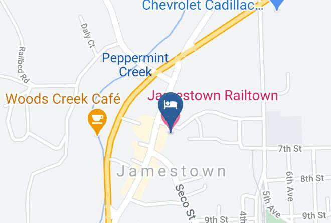 Tuolumne - Jamestown Railtown Motel Maps