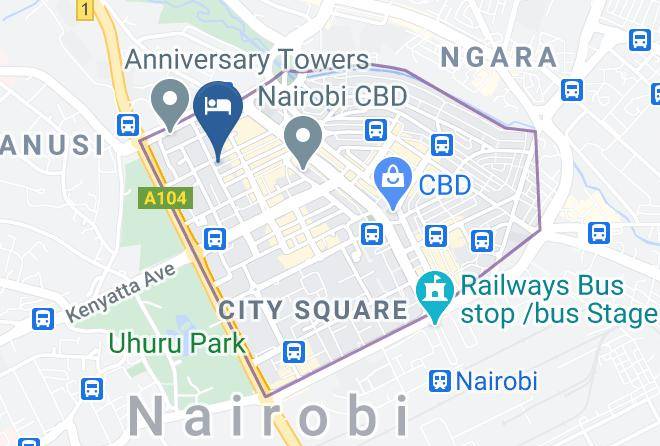Nairobi - Jamia Central Hotel Maps