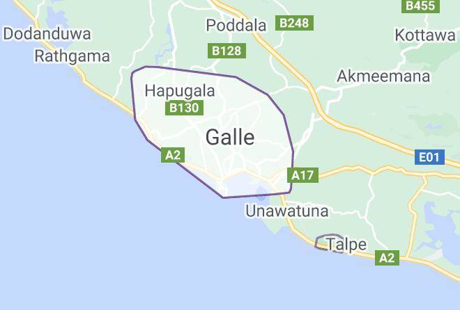 Galle - Janaka Beach Maps