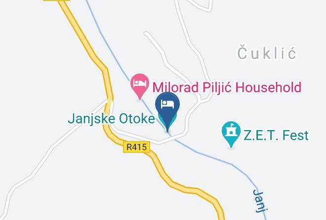 Banja Luka - Janjske Otoke Kod Dragane Maps