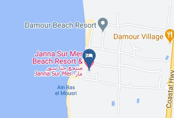 Ech Chouf - Janna Sur Mer Beach Resort & Hotel Maps
