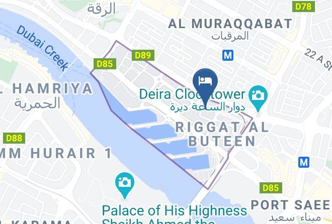 Dubai - Edge Creekside Hotel Maps