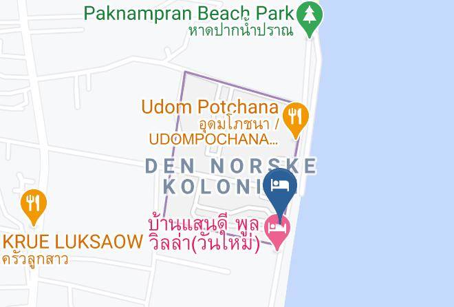 Amphoe Pran Buri - Jansawat Beach Resort Maps