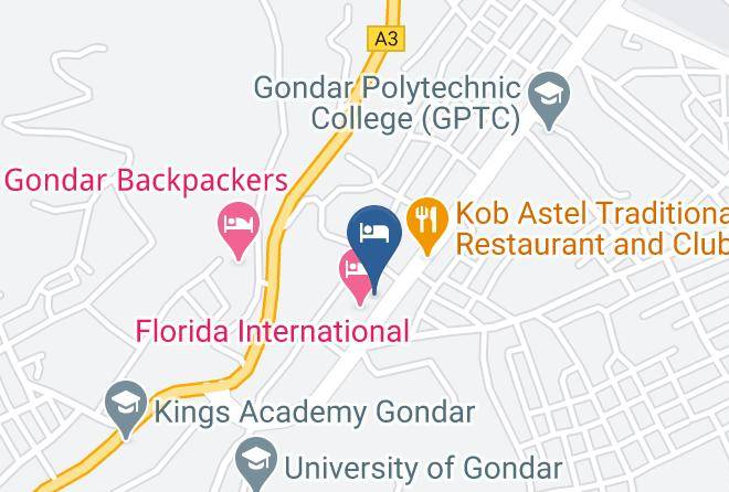 Gonder - Jantekel Hotel Maps