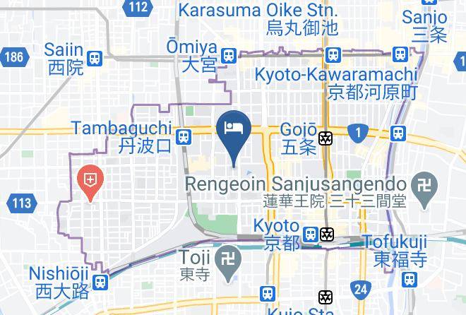 Kyoto City Shimogyo Ward - Japaning Hotel Kikoan Maps