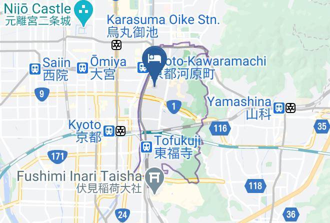 Kyoto City Higashiyama Ward - Japaning Hotel Maps