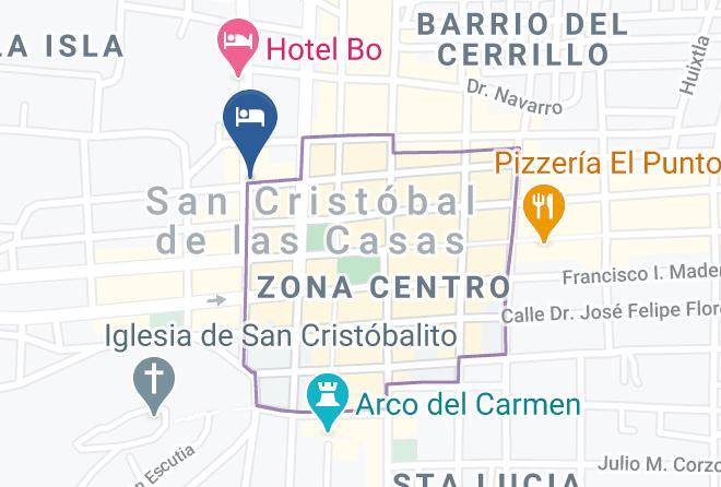 San Cristobal De Las Casas - Jardines Del Centro Maps