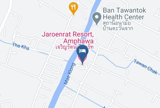 Amphoe Mueang Samut Songkhram - Jaroenrat Resort Amphawa Maps
