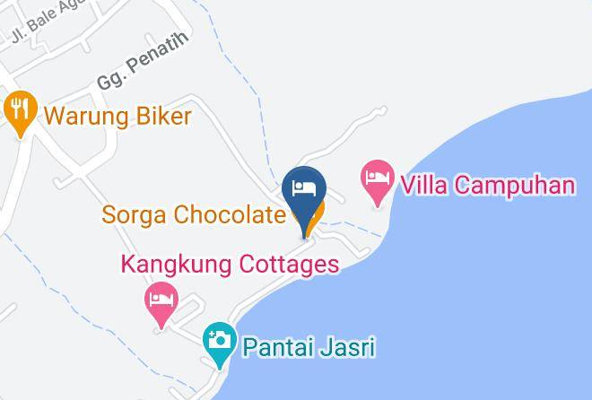 Karangasem Regency - Jasri Bay Hideaway Maps