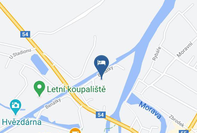 Hodonin - Javornik Pension Maps