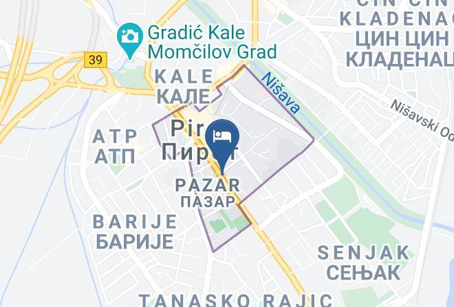 Pirot District - Jednosoban Stan Centar S Maps
