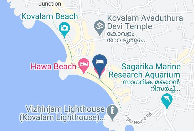 Trivandrum - Jeevan Beach Resort Maps