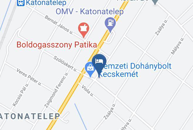 Kecskemet - Jegenye Sorozo Es Panzio Maps