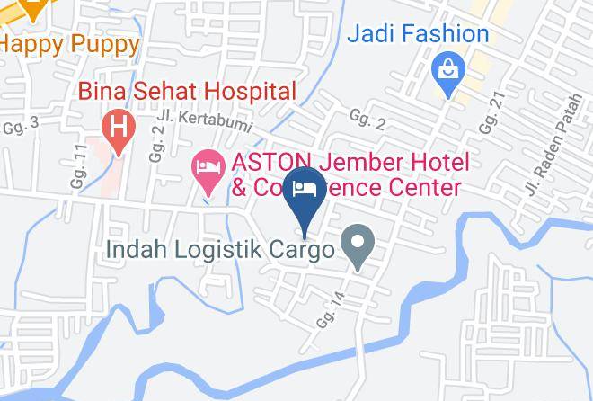 Jember Regency - Jember City Hotel Maps