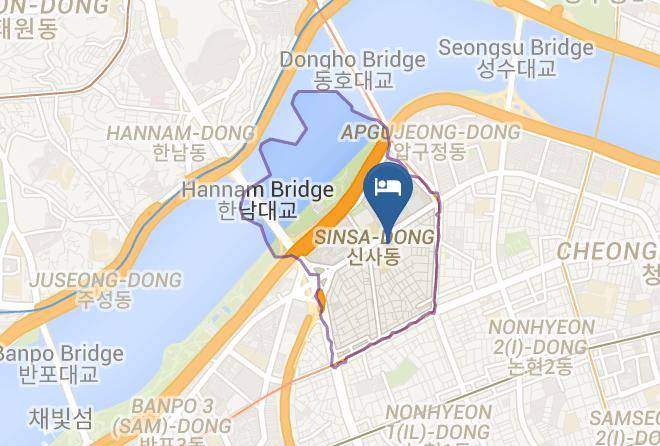 Gangnamgu - Jenna Suite Gangnam Garosugil Maps