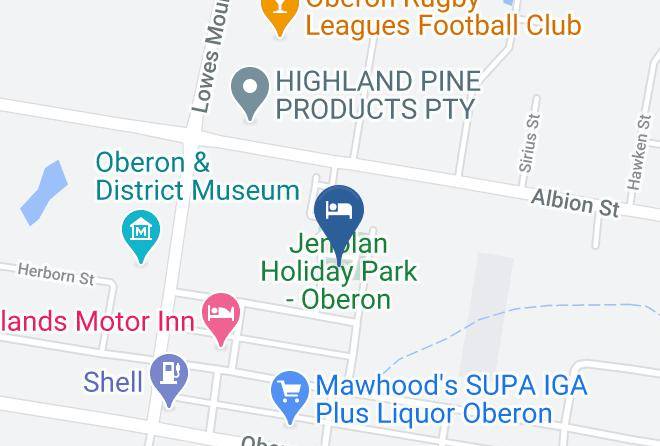 Oberon - Jenolan Holiday Park Oberon Maps